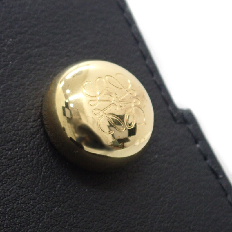 LOEWE 羅意威 卵石 骰子口袋 CPBPR12X01 肩背包 經典小牛皮 黑色 金色金屬配件 女士【中古】【A級】