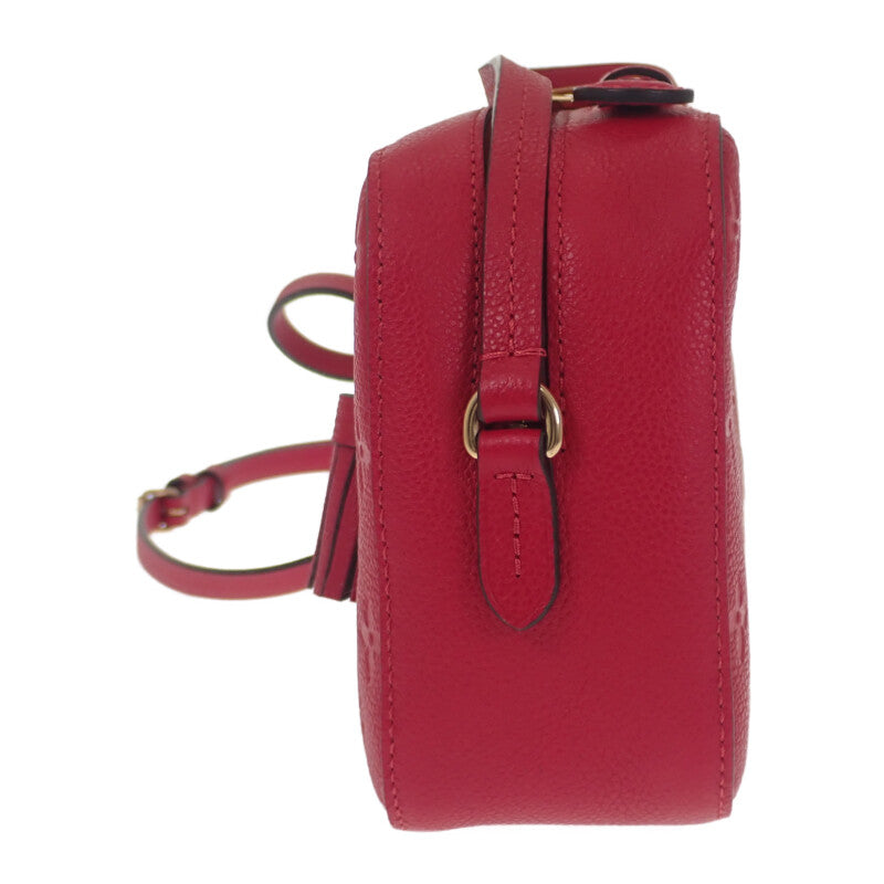 ルイヴィトン LOUIS VUITTON サントンジュ M44606 ショルダーバッグ モノグラムアンプラント レッド スカーレット ゴールド金具 レディース【中古】【Aランク】