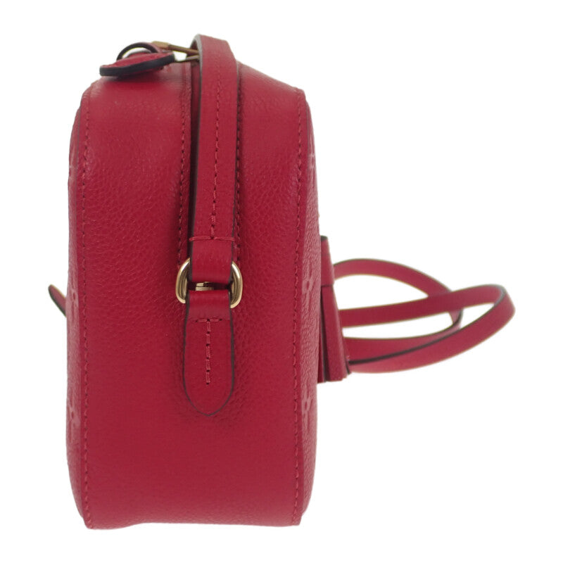 ルイヴィトン LOUIS VUITTON サントンジュ M44606 ショルダーバッグ モノグラムアンプラント レッド スカーレット ゴールド金具 レディース【中古】【Aランク】