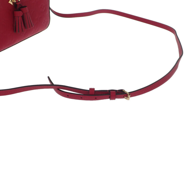 ルイヴィトン LOUIS VUITTON サントンジュ M44606 ショルダーバッグ モノグラムアンプラント レッド スカーレット ゴールド金具 レディース【中古】【Aランク】