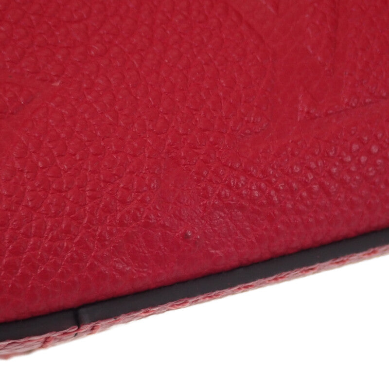 路易威登 LOUIS VUITTON Santonge M44606 肩背包 Monogram Empreinte 紅色 Scarlett 金色金屬件 女士【中古】【A級】