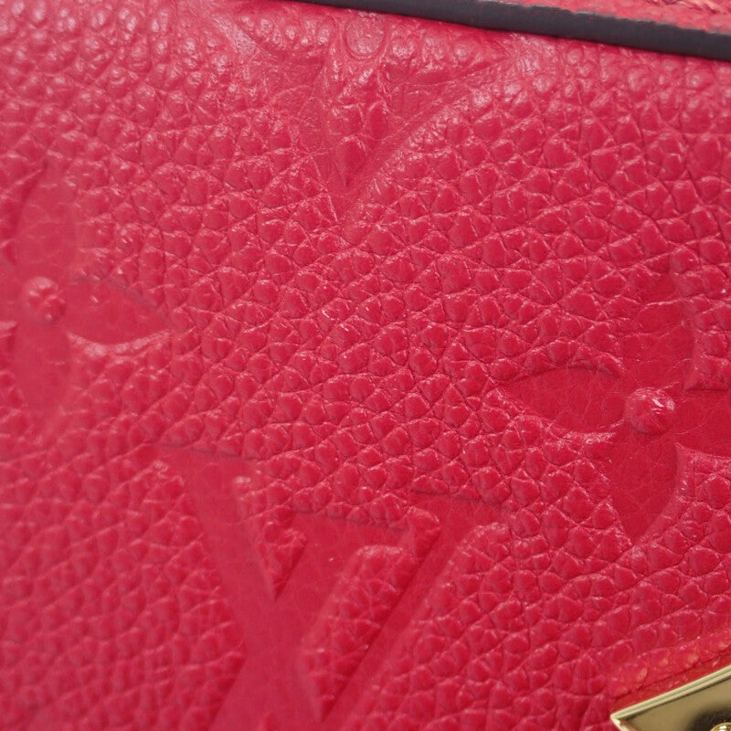 ルイヴィトン LOUIS VUITTON サントンジュ M44606 ショルダーバッグ モノグラムアンプラント レッド スカーレット ゴールド金具 レディース【中古】【Aランク】