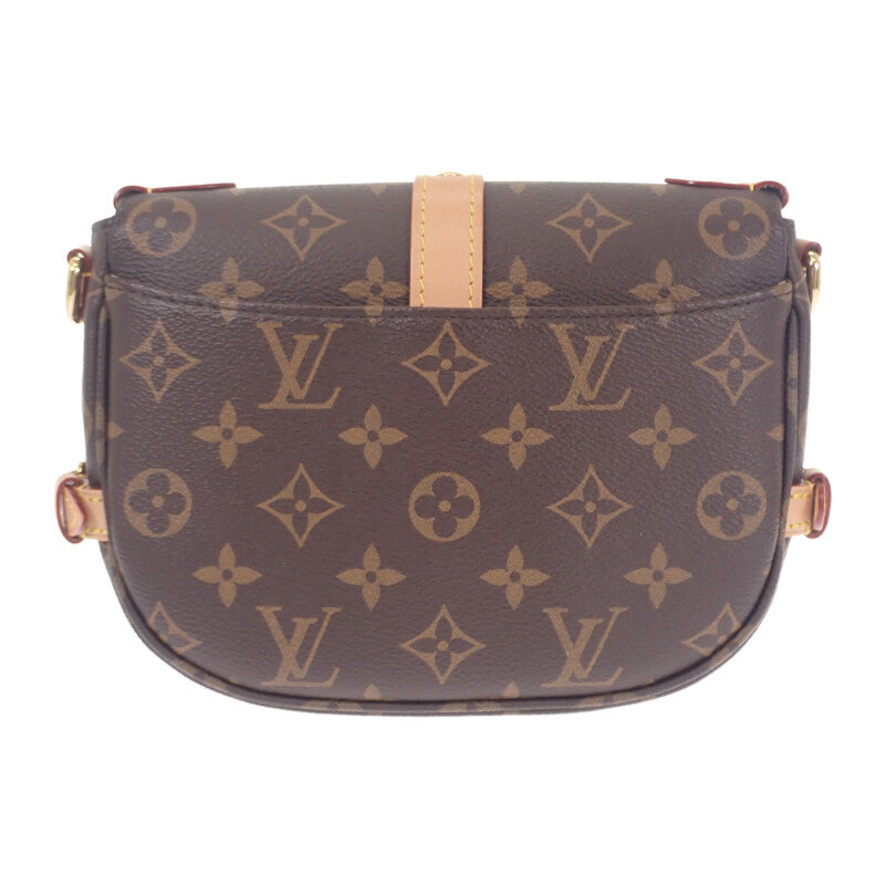 ルイヴィトン LOUIS VUITTON ソミュールBB M46740 モノグラム ショルダーバッグ モノグラムキャンバス ブラウン ゴールド金具 レディース【中古】【Aランク】