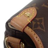 ルイヴィトン LOUIS VUITTON ソミュールBB M46740 モノグラム ショルダーバッグ モノグラムキャンバス ヌメ革 ブラウン ゴールド金具 レディース【中古】【Aランク】