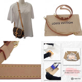 ルイヴィトン LOUIS VUITTON ソミュールBB M46740 モノグラム ショルダーバッグ モノグラムキャンバス ヌメ革 ブラウン ゴールド金具 レディース【中古】【Aランク】