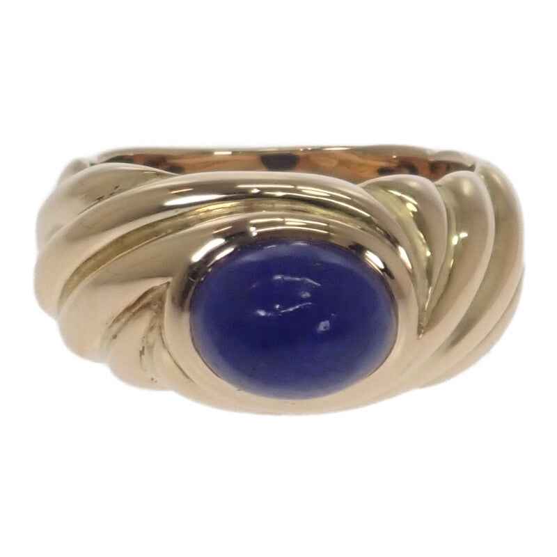 ショーメ Chaumet カボションカット 指輪 12号 リング K18イエローゴールド ラピスラズリ レディース【中古】【Aランク】