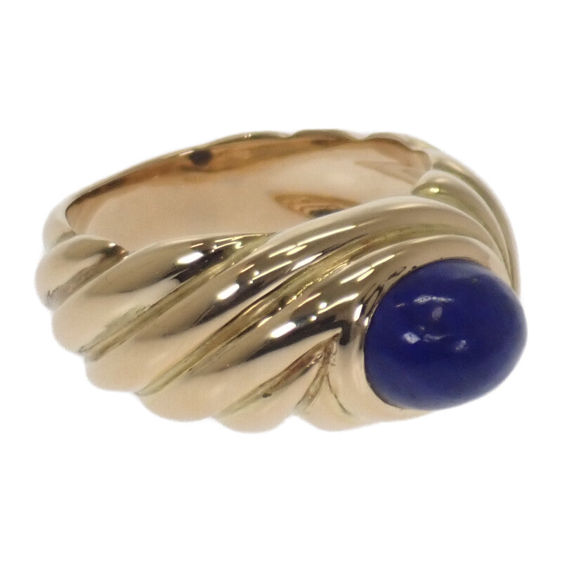 蕭邦 Chaumet 凸圓形切割 戒指 12號 K18黃金 青金石 金色 女士【中古】【A級品】