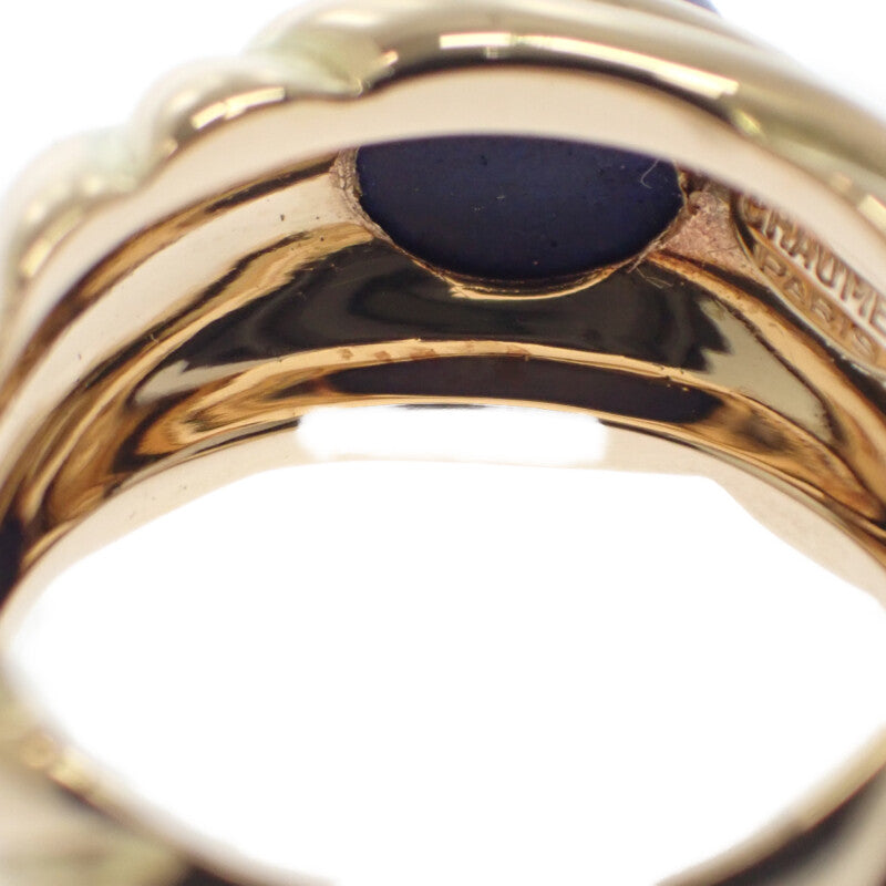 ショーメ Chaumet カボションカット 指輪 12号 リング K18イエローゴールド ラピスラズリ ゴールド レディース【中古】【Aランク】