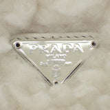 プラダ PRADA Re-Edition 2005ショルダー 1BH2042FLIF0018 2WAYバッグ ハンドバッグ ショルダーバッグ ウール カシミヤ ホワイト シルバー金具 レディース【中古】【ABランク】