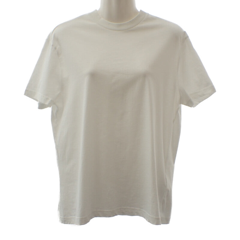 プラダ PRADA クルーネック 無地 L UJM492S151ILK 半袖Tシャツ コットン ホワイト メンズ レディース【中古】【Aランク】