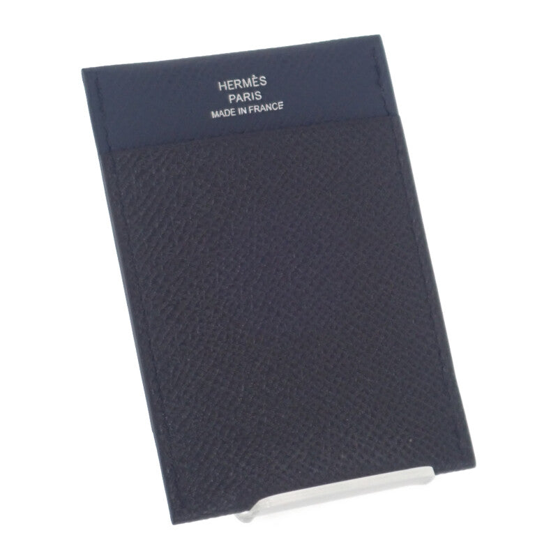エルメス HERMES MC2 ガマ カードケース ヴォーエプソン ノワール ブルーニュイ メンズ レディース ユニセックス【中古】【Aランク】