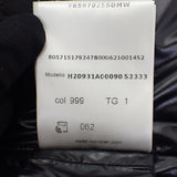 モンクレール MONCLER CERCES ショートダウン 1 H20931A0009053333 ダウンジャケット ナイロン ブラック レディース【中古】【ABランク】
