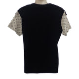 ルイヴィトン LOUIS VUITTON シルバーモノグラム Tシャツ L 半袖Tシャツ コットン ホワイト ブラック レディース【中古】【ABランク】