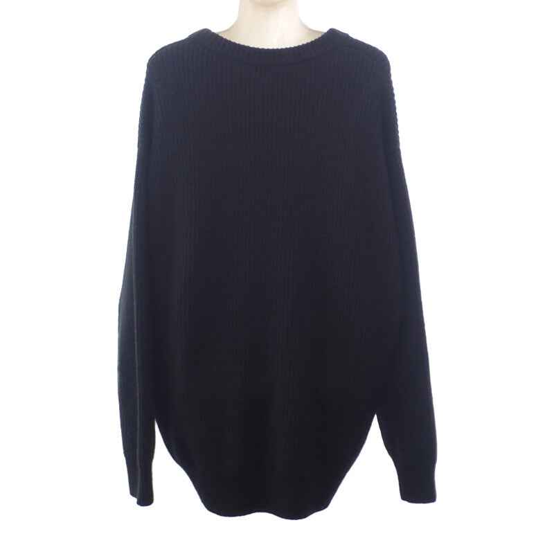 セリーヌ CELINE オーバーサイズ S 2A19R423P.38NO セーター ウール ブラック レディース【中古】【Aランク】
