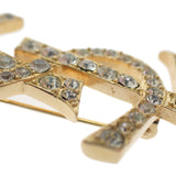 イヴ・サンローラン YVES SAINT LAURENT カサンドラ ブローチ メタル クリスタル レディース メンズ【中古】【ABランク】