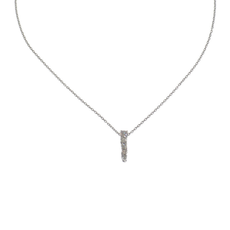 MIKIMOTO 御木本 漸層 項鍊 18K白金 鑽石 女款【中古】【A級】