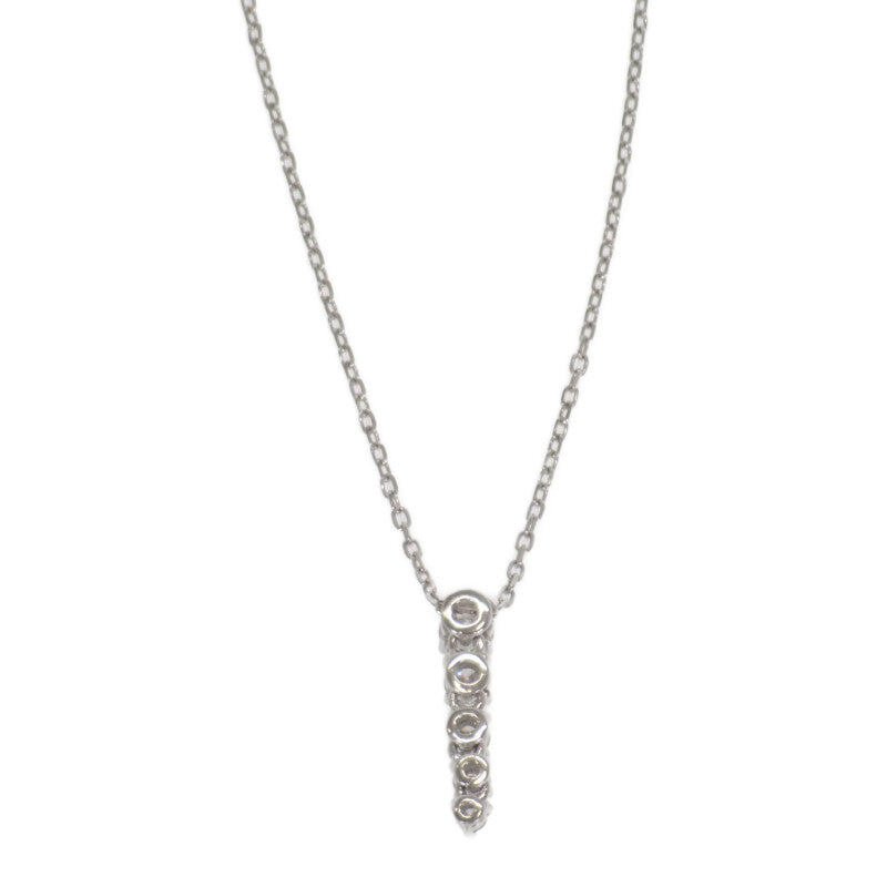 MIKIMOTO 御木本 漸層 項鍊 18K白金 鑽石 女款【中古】【A級】
