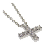 ハリーウィンストン HARRY WINSTON ミニクロス・ペンダント シンボルズ 十字架 PEDPREMCRMC ネックレス Pt950プラチナ ダイヤモンド レディース【中古】【Aランク】