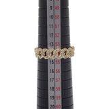 デザインジュエリー 14号 リング K18イエローゴールド ダイヤモンド レディース【中古】【Aランク】