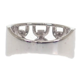 デザインジュエリー 14号 リング K18ホワイトゴールド ダイヤモンド レディース メンズ ユニセックス【中古】【Aランク】