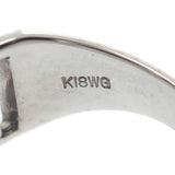 デザインジュエリー 14号 リング K18ホワイトゴールド ダイヤモンド レディース メンズ ユニセックス【中古】【Aランク】