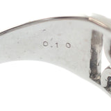 デザインジュエリー 14号 リング K18ホワイトゴールド ダイヤモンド レディース メンズ ユニセックス【中古】【Aランク】