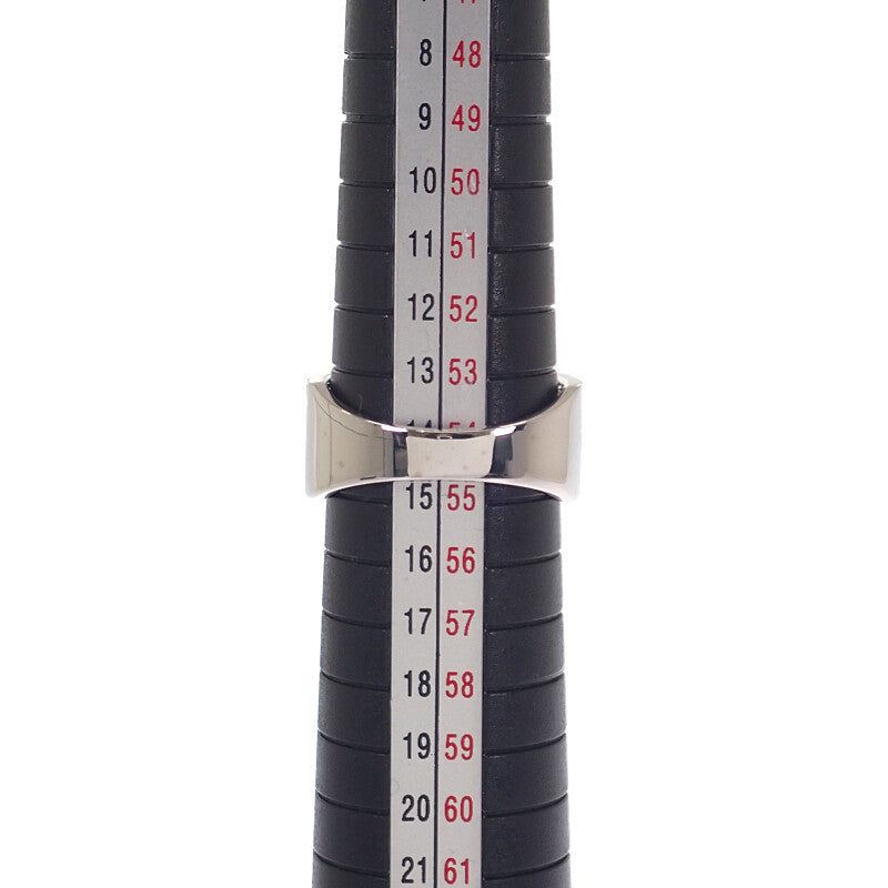 デザインジュエリー 14号 リング K18ホワイトゴールド ダイヤモンド レディース メンズ ユニセックス【中古】【Aランク】