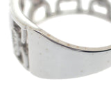 デザインジュエリー 14号 リング K18ホワイトゴールド ダイヤモンド レディース メンズ ユニセックス【中古】【Aランク】