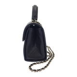 シャネル CHANEL トップハンドル チェーンバッグ AP4568 2WAYバッグ キャビアスキン ブラック ゴールド金具 レディース【中古】【Aランク】