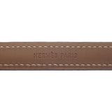 エルメス HERMES セリエ ルーピング ソルド品 ブレスレット レザー ブラウン ブラック シルバー金具 レディース メンズ【中古】【Aランク】