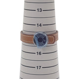 エルメス HERMES セリエ ルーピング ソルド品 ブレスレット レザー ブラウン ブラック シルバー金具 レディース メンズ【中古】【Aランク】