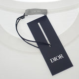 ディオール Dior Montaigne XXL 593J668D3018 半袖Tシャツ コットン ホワイト メンズ【中古】【Aランク】
