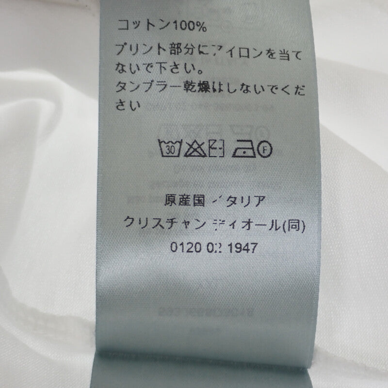 迪奧 Dior Montaigne XXL 593J668D3018 短袖T恤 棉質 白色 男士【二手品】【A級】