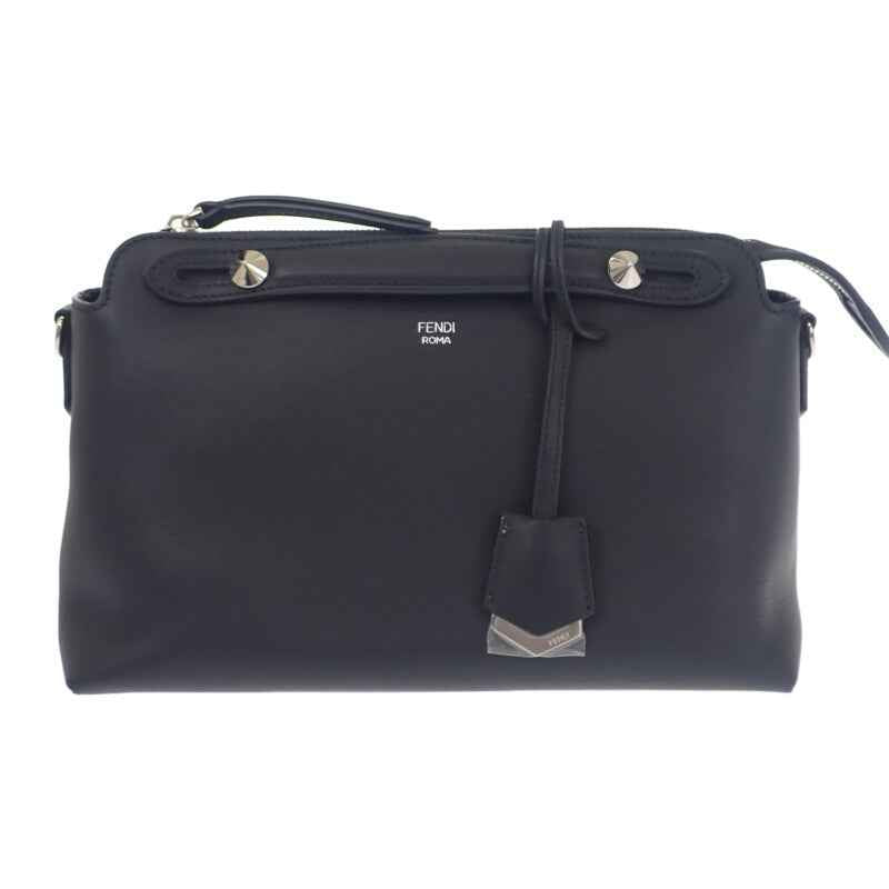 フェンディ FENDI バイザウェイミディアム 8BL146 2WAYバッグ ショルダーバッグ カーフスキン ブラック シルバー金具 レディース【中古】【Aランク】