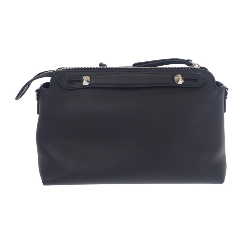 フェンディ FENDI バイザウェイミディアム 8BL146 2WAYバッグ ショルダーバッグ カーフスキン ブラック シルバー金具 レディース【中古】【Aランク】