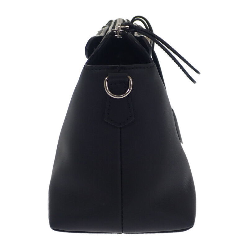 芬迪 FENDI By The Way 中號 8BL146 兩用包 肩背包 小牛皮 黑色 銀色金屬件 女款【二手】【A級品】