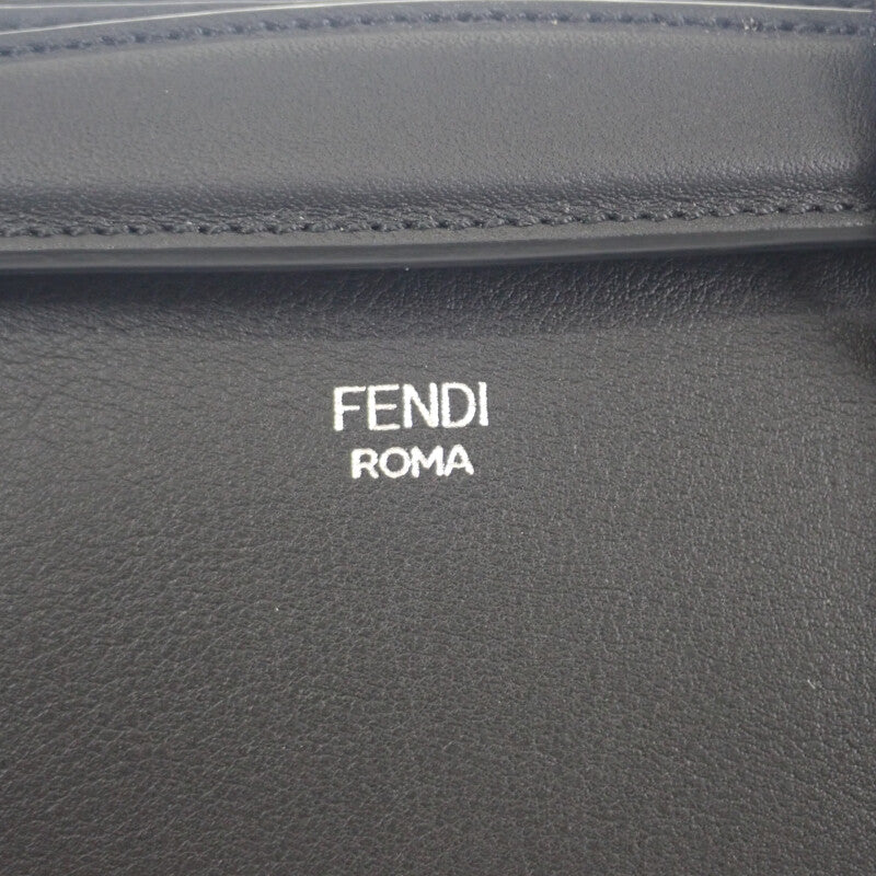 芬迪 FENDI By The Way 中號 8BL146 兩用包 肩背包 小牛皮 黑色 銀色金屬件 女款【二手】【A級品】
