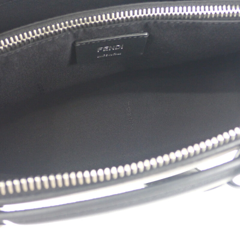 芬迪 FENDI By The Way 中號 8BL146 兩用包 肩背包 小牛皮 黑色 銀色金屬件 女款【二手】【A級品】