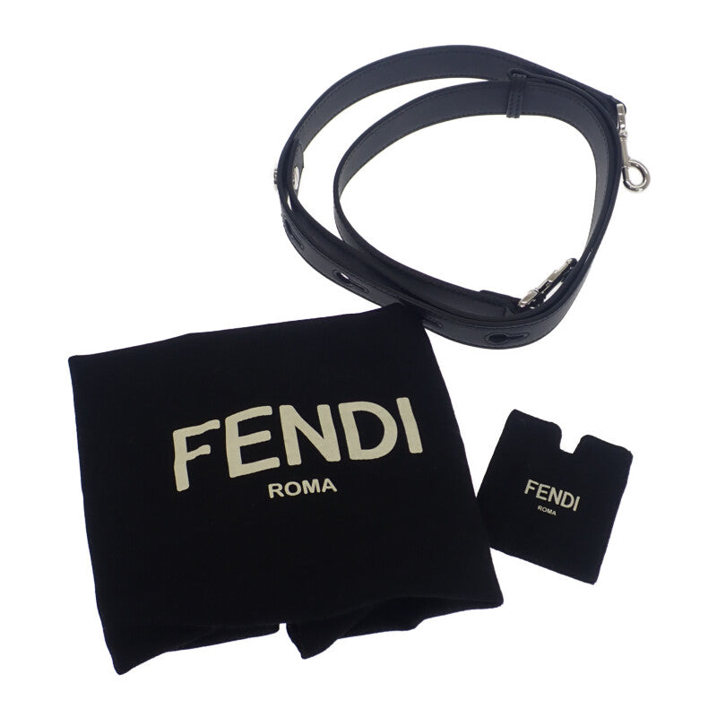 芬迪 FENDI By The Way 中號 8BL146 兩用包 肩背包 小牛皮 黑色 銀色金屬件 女款【二手】【A級品】