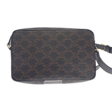 セリーヌ CELINE ミディアムメッセンジャー 194502CIM.38OG ショルダーバッグ PVC ブラック ゴールド金具 レディース【中古】【Aランク】