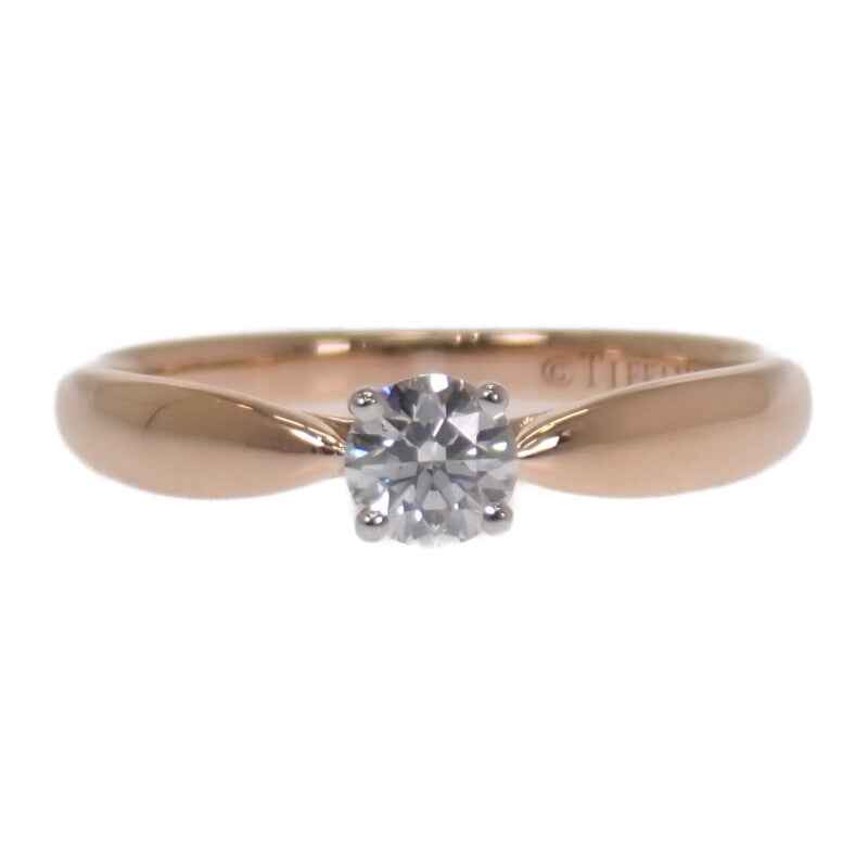 ティファニー TIFFANY&Co. ハーモニー 9号 リング K18ピンクゴールド Pt950プラチナ ダイヤモンド レディース【中古】【Aランク】