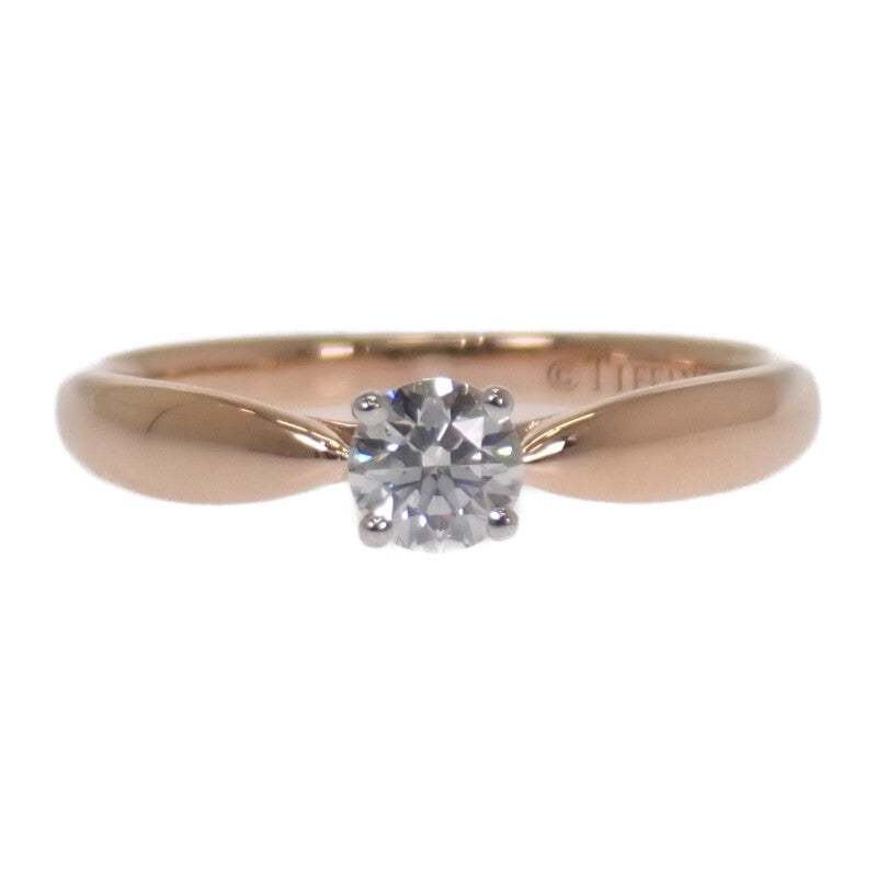 蒂芙尼 TIFFANY&Co. Harmony 9號 戒指 K18玫瑰金 Pt950鉑金 黃金 鑽石 女款【中古】【A級品】