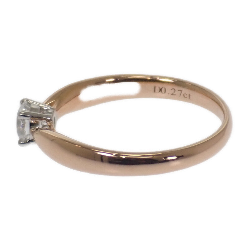 蒂芙尼 TIFFANY&Co. Harmony 9號 戒指 K18玫瑰金 Pt950鉑金 黃金 鑽石 女款【中古】【A級品】