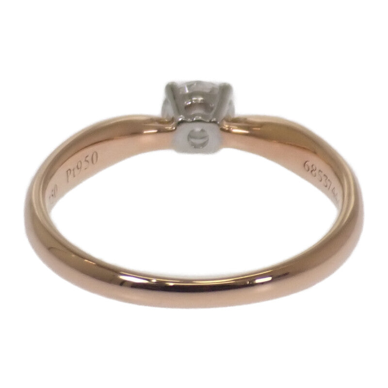 蒂芙尼 TIFFANY&Co. Harmony 9號 戒指 K18玫瑰金 Pt950鉑金 黃金 鑽石 女款【中古】【A級品】