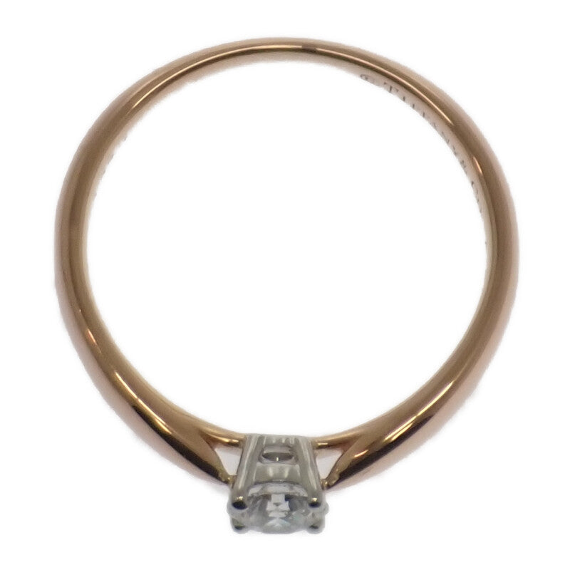 蒂芙尼 TIFFANY&Co. Harmony 9號 戒指 K18玫瑰金 Pt950鉑金 黃金 鑽石 女款【中古】【A級品】