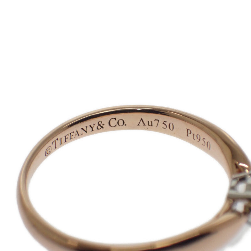 蒂芙尼 TIFFANY&Co. Harmony 9號 戒指 K18玫瑰金 Pt950鉑金 黃金 鑽石 女款【中古】【A級品】
