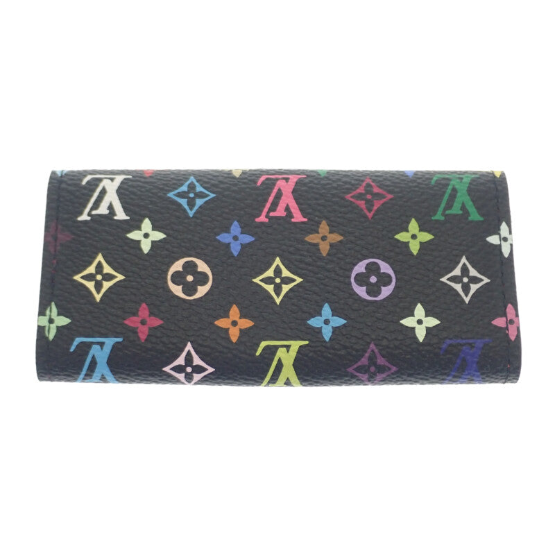 ルイヴィトン LOUIS VUITTON マルチカラーミュルティクレ4 M93732 キーケース モノグラム ブラック グルナード ゴールド金具 レディース【中古】【Aランク】