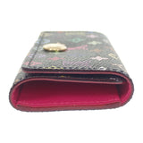 ルイヴィトン LOUIS VUITTON マルチカラーミュルティクレ4 M93732 キーケース モノグラム ブラック グルナード ゴールド金具 レディース【中古】【Aランク】