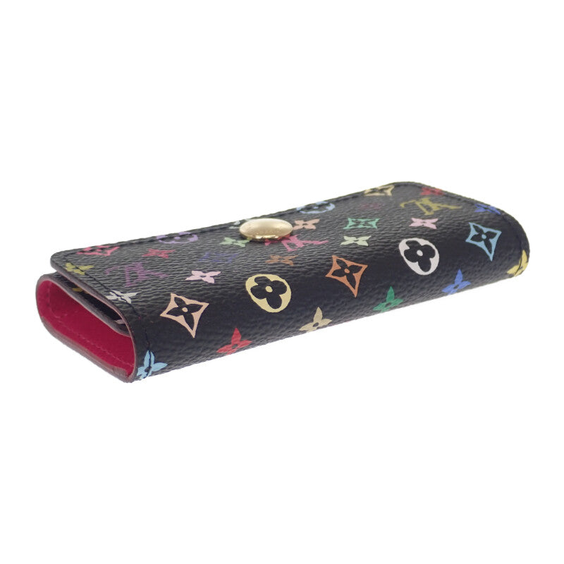 ルイヴィトン LOUIS VUITTON マルチカラーミュルティクレ4 M93732 キーケース モノグラム ブラック グルナード ゴールド金具 レディース【中古】【Aランク】