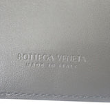 ボッテガヴェネタ BOTTEGA VENETA ソルスティス スモール 788055 二つ折り財布 イントレチャート グレー ゴールド金具 メンズ レディース【中古】【Aランク】
